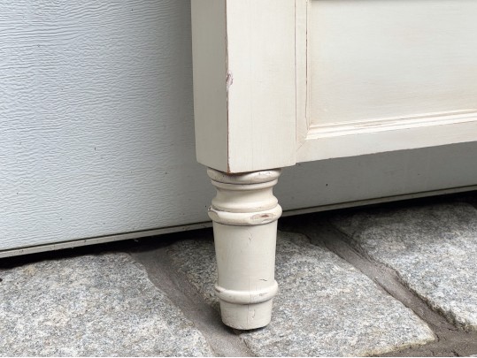 Handsome French Country Caned And Painted King Bedstead