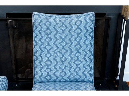 Handsome Pair Of Custom Upholstered Side Chairs