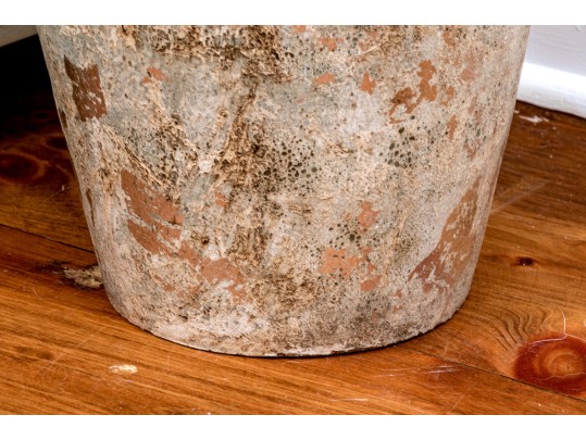 Decorative Antiqued Finished Mediterranean Style Ceramic Olive Storage Floor Vase