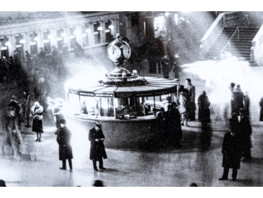 Iconic Photographic Reproduction Print Depicting Sunbeams Through Grand Central Station