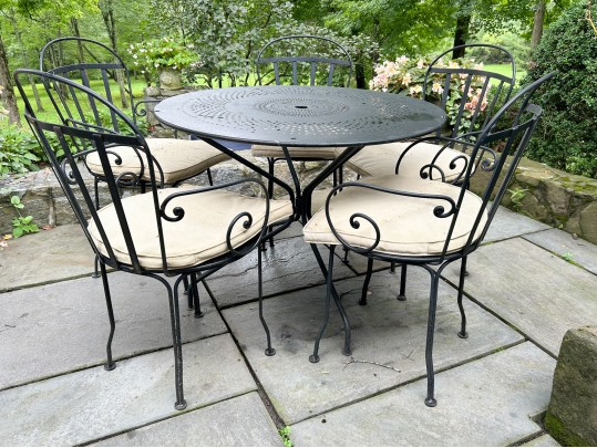 Bronze Finished Cast Aluminum Patio Set