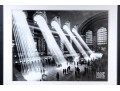 Iconic Photographic Reproduction Print Depicting Sunbeams Through Grand Central Station