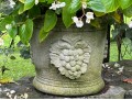Single Cast Concrete Grape Cluster Garden Planter