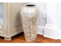Decorative Antiqued Finished Mediterranean Style Ceramic Olive Storage Floor Vase