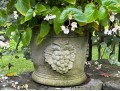 Single Cast Concrete Grape Cluster Garden Planter