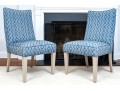 Handsome Pair Of Custom Upholstered Side Chairs