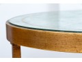 Jonathan Charles Eglomise And Gilded Iron Lamp Round Table