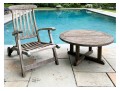 Barlow Lyrie Pair Of Adjustable Teak Chairs With Plantation Teak Table 
