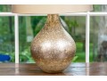Decorative Glass Bottle Form Table Lamp With Silk Shade