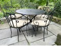 Bronze Finished Cast Aluminum Patio Set