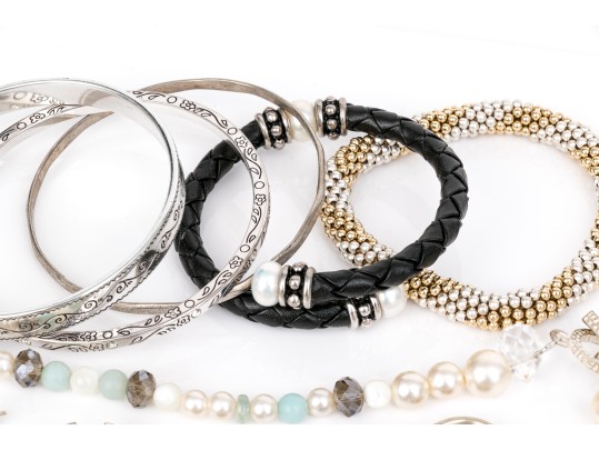 Assorted Collection Of Costume Jewelry, Including Brighton, Plus One Sterling Toe Ring
