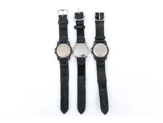 Swiss Army Collection Of Three 30mm And 32mm Quartz Strap Watches