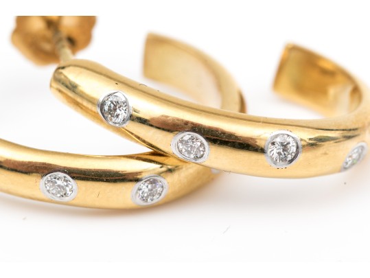 18k Yellow Gold Beautiful Diamond Set Etoile 