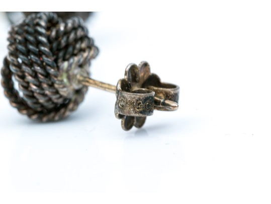 Tiffany & Co. Sterling Silver Classic Knot Stud Earrings