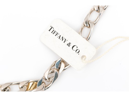 Tiffany & Co. Sterling Silver And 18k Yellow Gold Open Link Bracelet