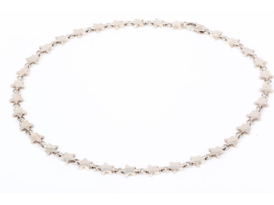 Tiffany & Co. Sterling Silver Star Link Necklace, 16 1/8