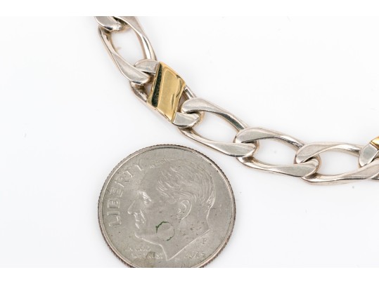 Tiffany & Co. Sterling Silver And 18k Yellow Gold Open Link Bracelet