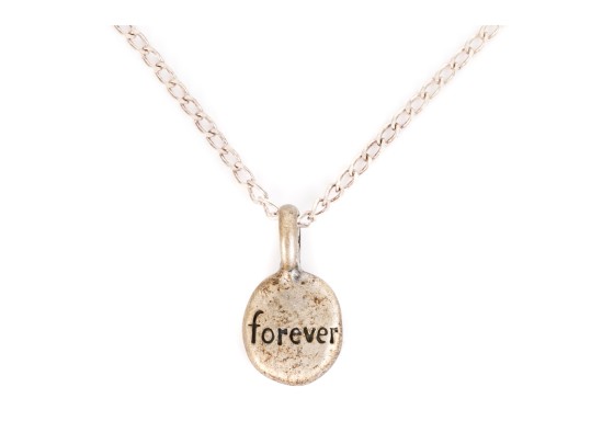 Wendy Gee! Sterling Silver Inspirational FOREVER Necklace