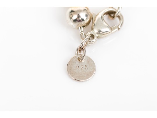 Sterling Silver Striking Graduated Bead Necklace