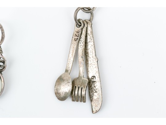 Sterling Silver Assortment Fun Eclectic Pendant Earrings