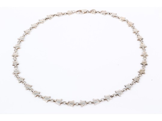 Tiffany & Co. Sterling Silver Star Link Necklace, 16