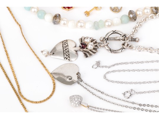 Assorted Collection Of Costume Jewelry, Including Brighton, Plus One Sterling Toe Ring