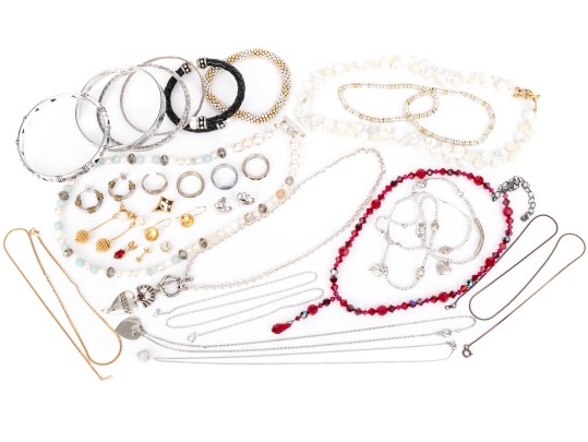 Assorted Collection Of Costume Jewelry, Including Brighton, Plus One Sterling Toe Ring