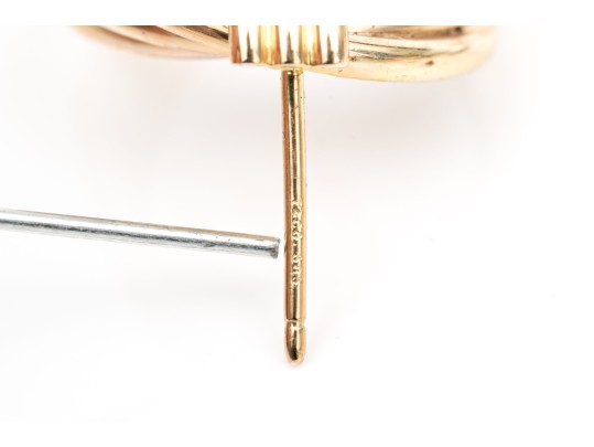 Tiffany & Co. 14k Yellow Gold Classic Ribbed Doorknocker Earrings
