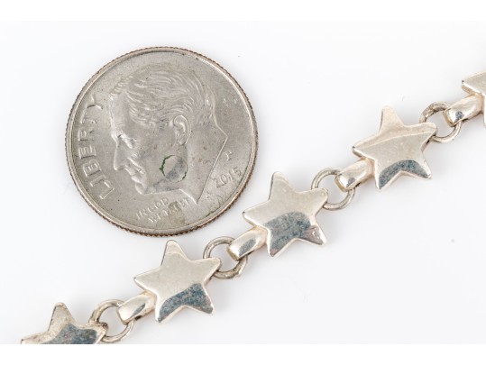 Tiffany & Co. Sterling Silver Star Link Necklace, 16 1/8