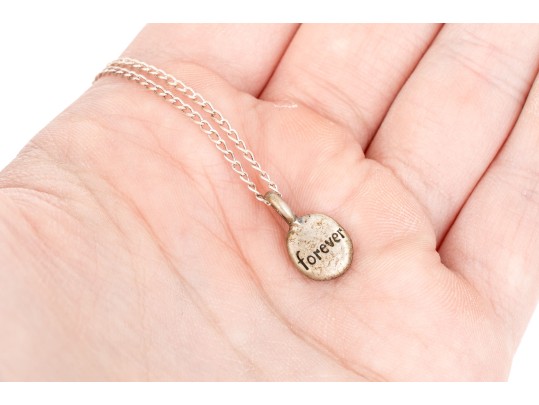 Wendy Gee! Sterling Silver Inspirational FOREVER Necklace
