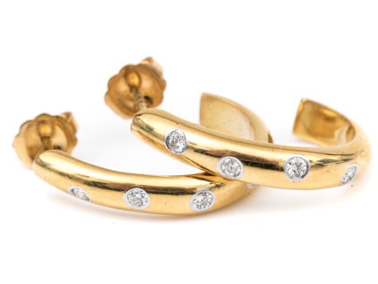 18k Yellow Gold Beautiful Diamond Set Etoile 