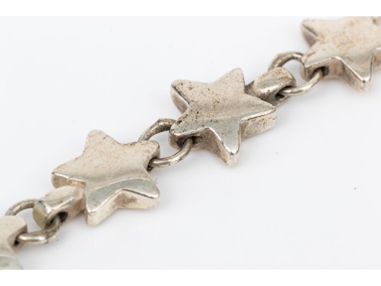 Tiffany & Co. Sterling Silver Star Link Necklace, 16 1/8