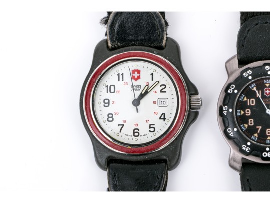 Swiss Army Collection Of Three 30mm And 32mm Quartz Strap Watches