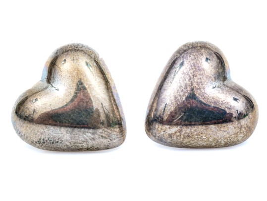 Tiffany & Co. Sterling Silver Heart Stud Earrings
