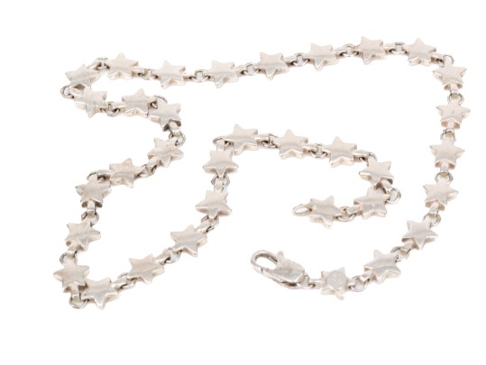 Tiffany & Co. Sterling Silver Star Link Necklace, 16 1/8