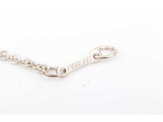 Tiffany & Co. Sterling Silver Elsa Peretti Large Bean Motif Necklace