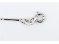18k White Gold Diamond Set Ball And Bar Chain 