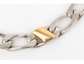 Tiffany & Co. Sterling Silver And 18k Yellow Gold Open Link Bracelet