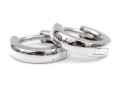 14k White Gold Lovely Small Simple Hoop Earrings