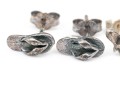 Sterling Silver Assortment Of Diminutive Stud Earrings