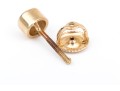 14k Yellow Gold Pretty Bezel Set Diamond Stud Earrings, App. 0.42 TCW