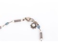 Lovely Fluorite Bead And Cultured Pearl Necklace, Sterling Clasp