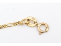 14k Yellow Gold Striking Champagne Cultured Freshwater Pearl Station Necklace