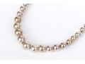 Sterling Silver Striking Graduated Bead Necklace
