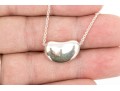 Tiffany & Co. Sterling Silver Elsa Peretti Large Bean Motif Necklace