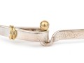 Tiffany & Co. Sterling Silver And 18k Ring End Hook And Eye Bangle Bracelet
