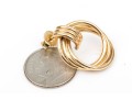 Tiffany & Co. 14k Yellow Gold Classic Ribbed Doorknocker Earrings