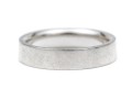 Platinum Simple Contemporary Band Ring, Size 4.75