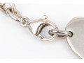Sterling Silver Pretty Double Heart Id Style Bracelet