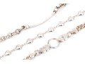Sterling Silver Collection Of Three Heart Motif Link Bracelets
